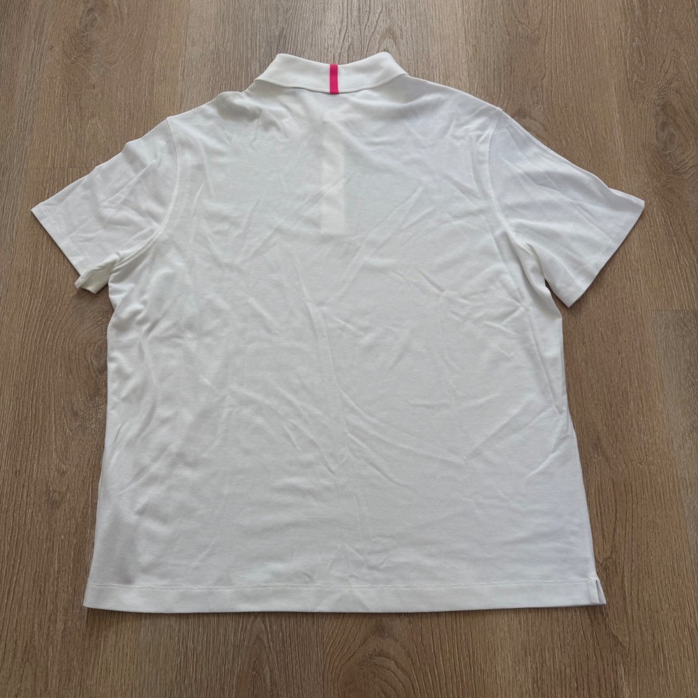 G/FORE Golf Polo Shirt Mens XXL SNO White Short Sleeve Stretch Pique Performance - Picture 9 of 9
